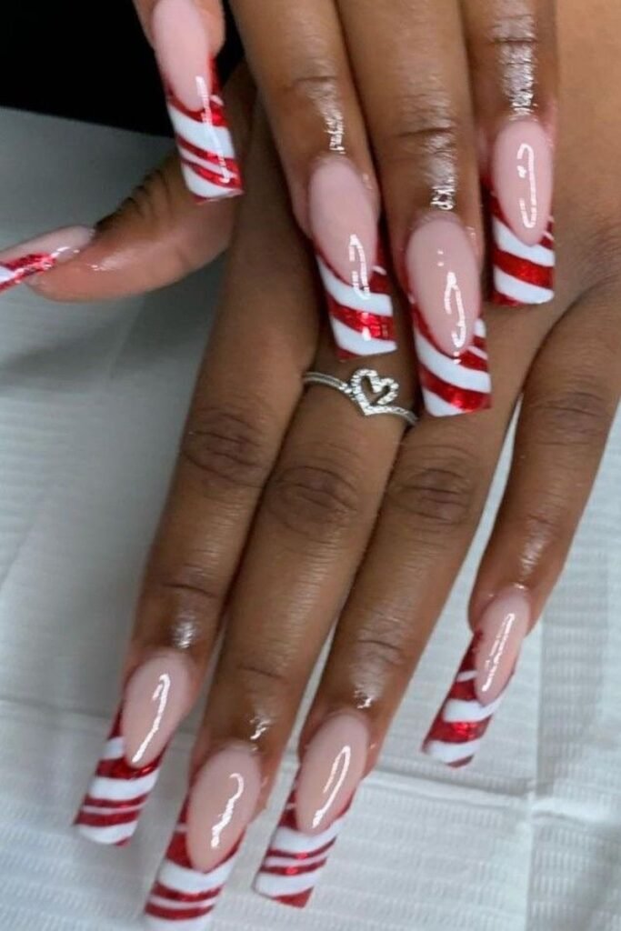 red nail color on dark skin